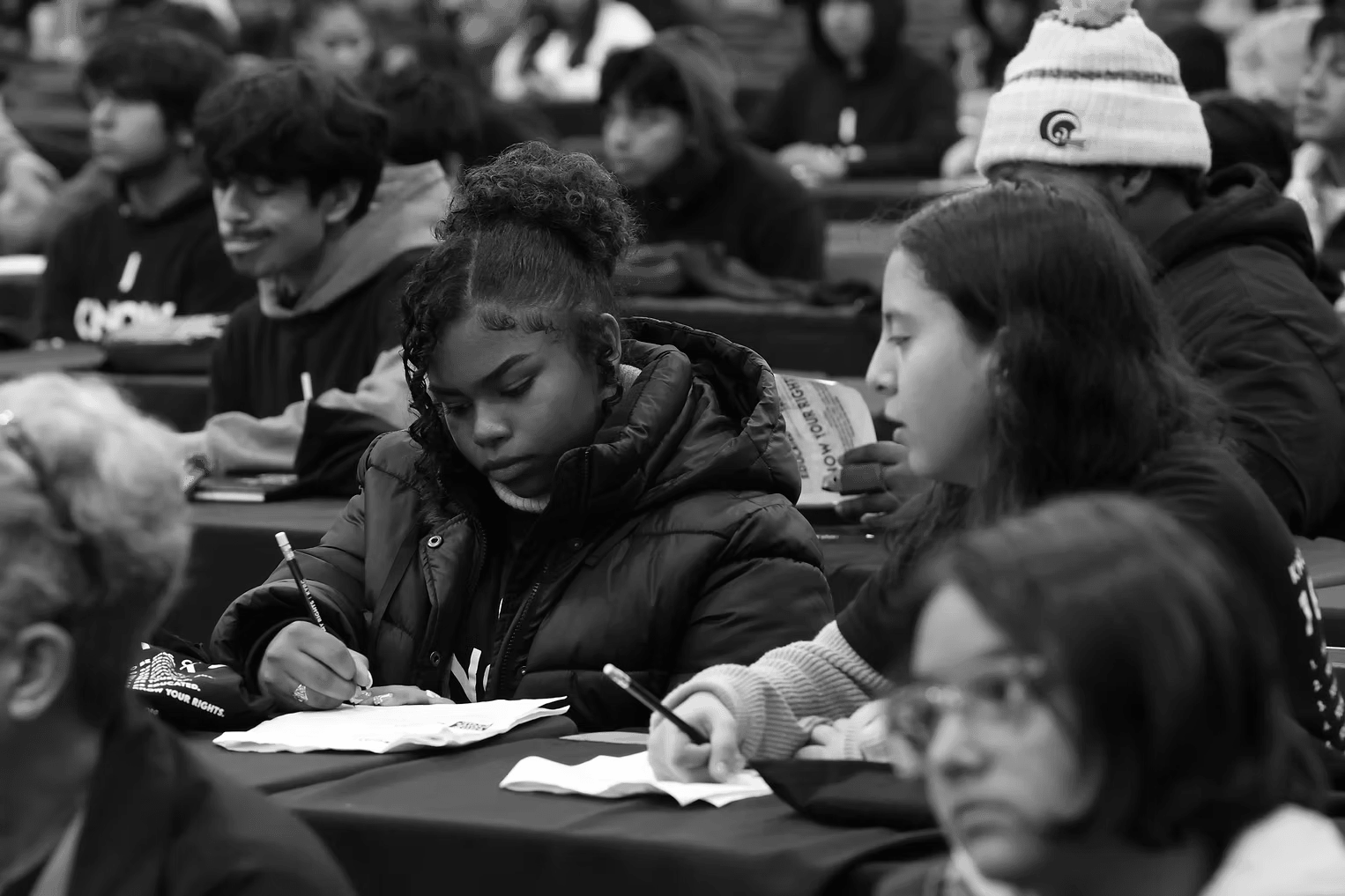 Young people participating in leadership and empowerment work