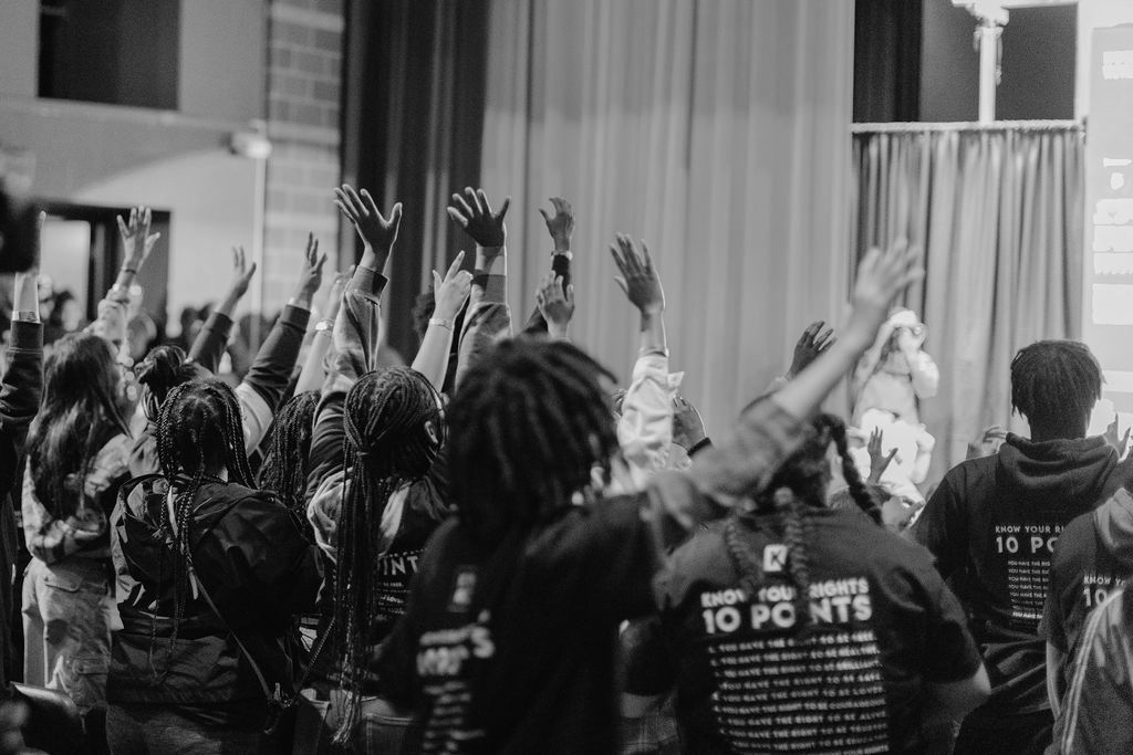 Young people engaged in educational and advocacy work